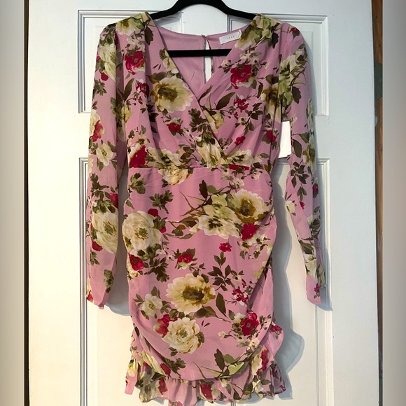 Lush Floral Mini Dress - Picture 1 of 3